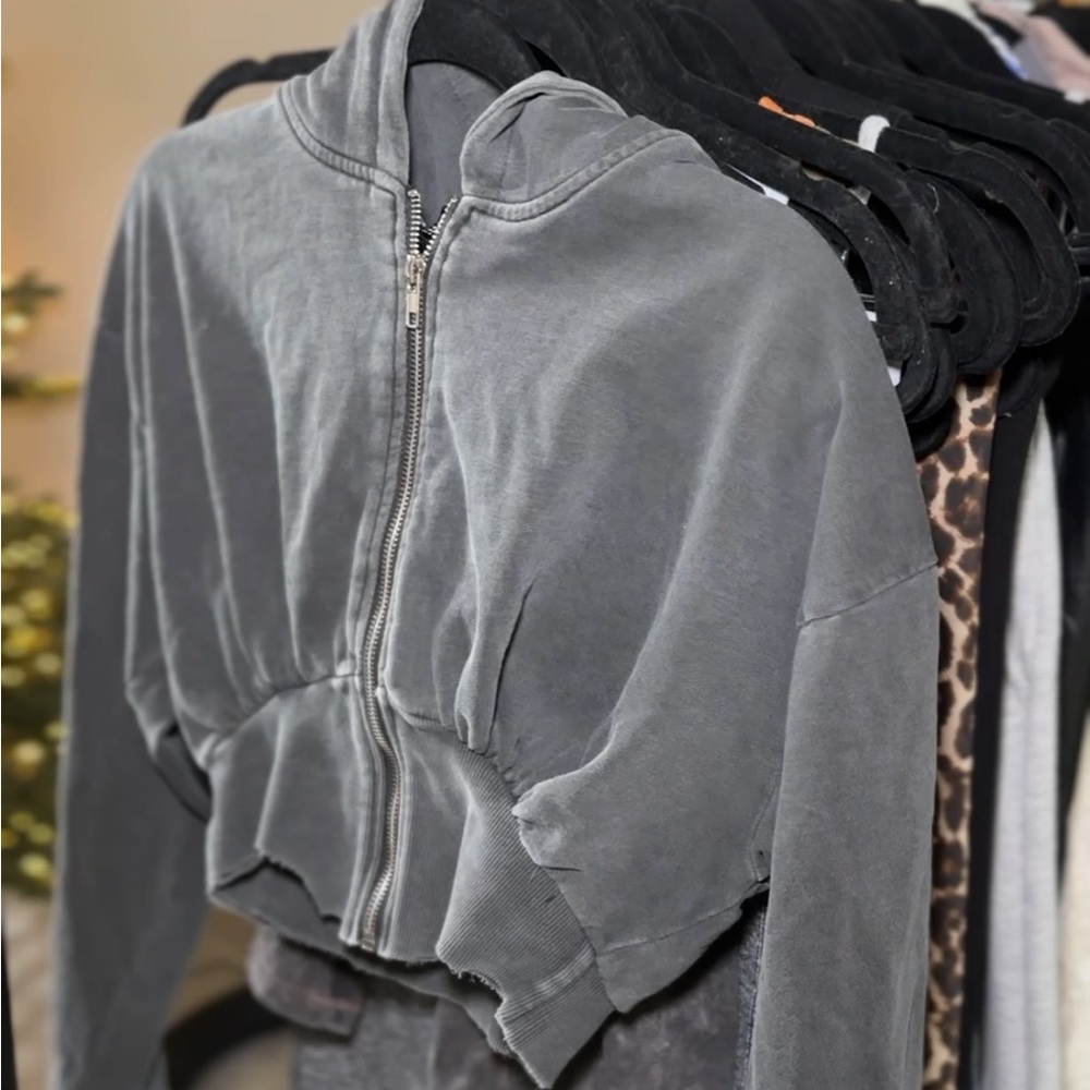 Forever 21 Rustic Black Zip Up hoodie